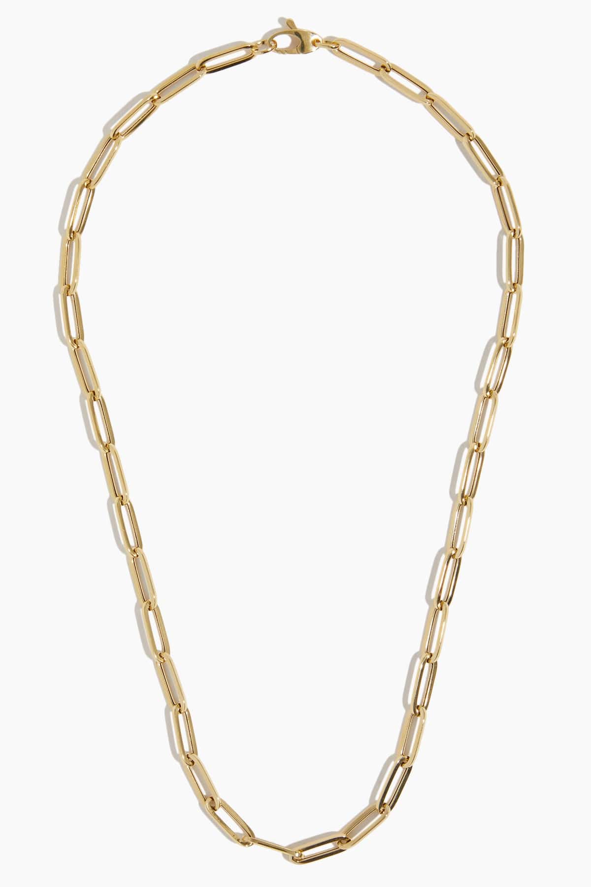 16" Paperclip Chain in 14k Yellow Gold - Image 3