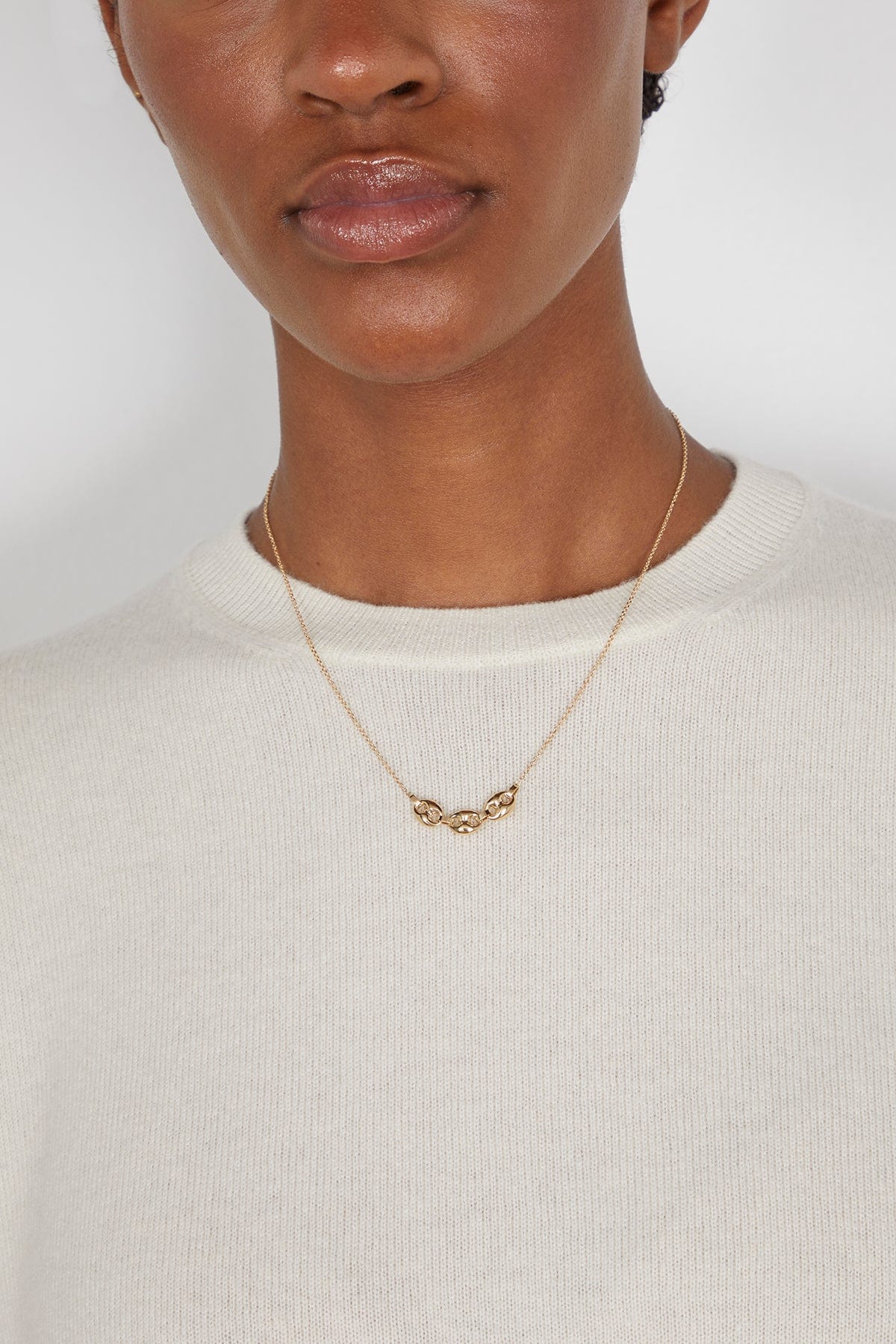 3 Puffy Mariner Chain in 14k Yellow Gold - Image 2