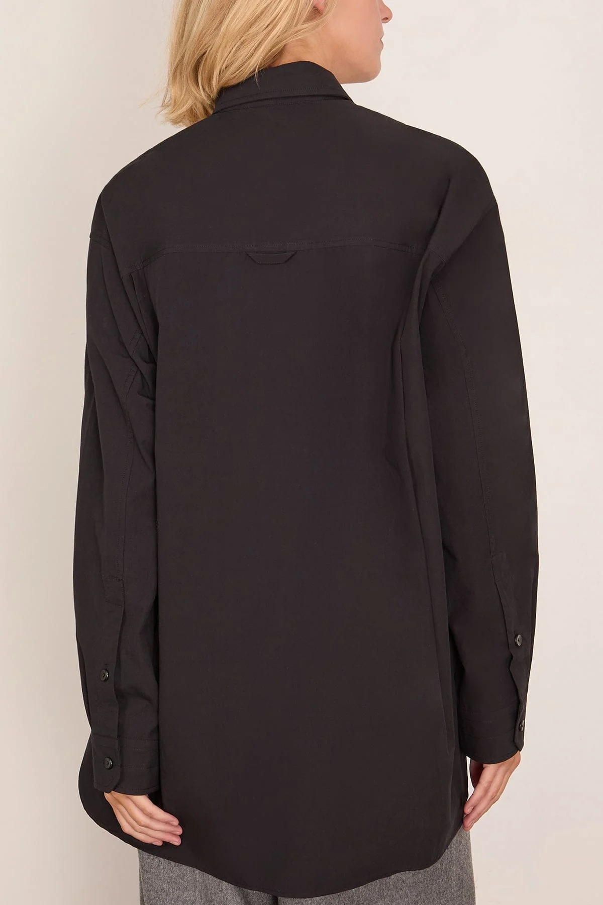A-Line Tunic Shirt in Black - Image 4