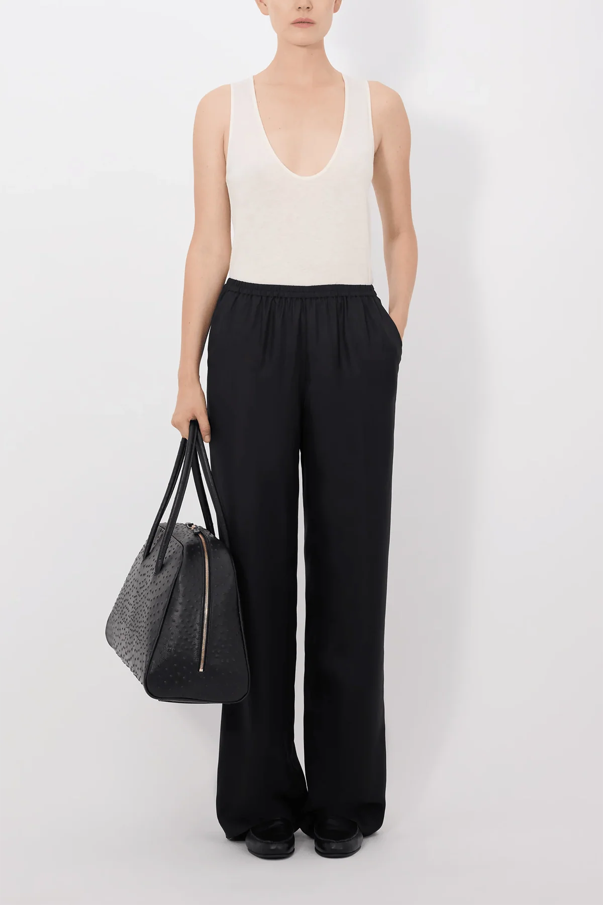 Alera Wide Leg Pants in Black - Image 2