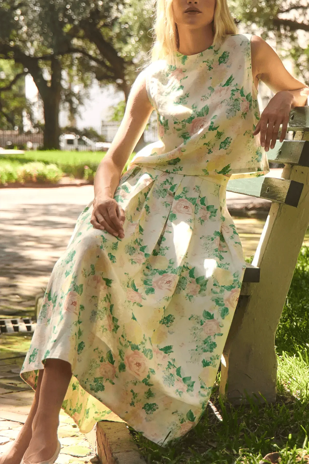 Alexis Skirt in Garden Rose Peony - Image 4