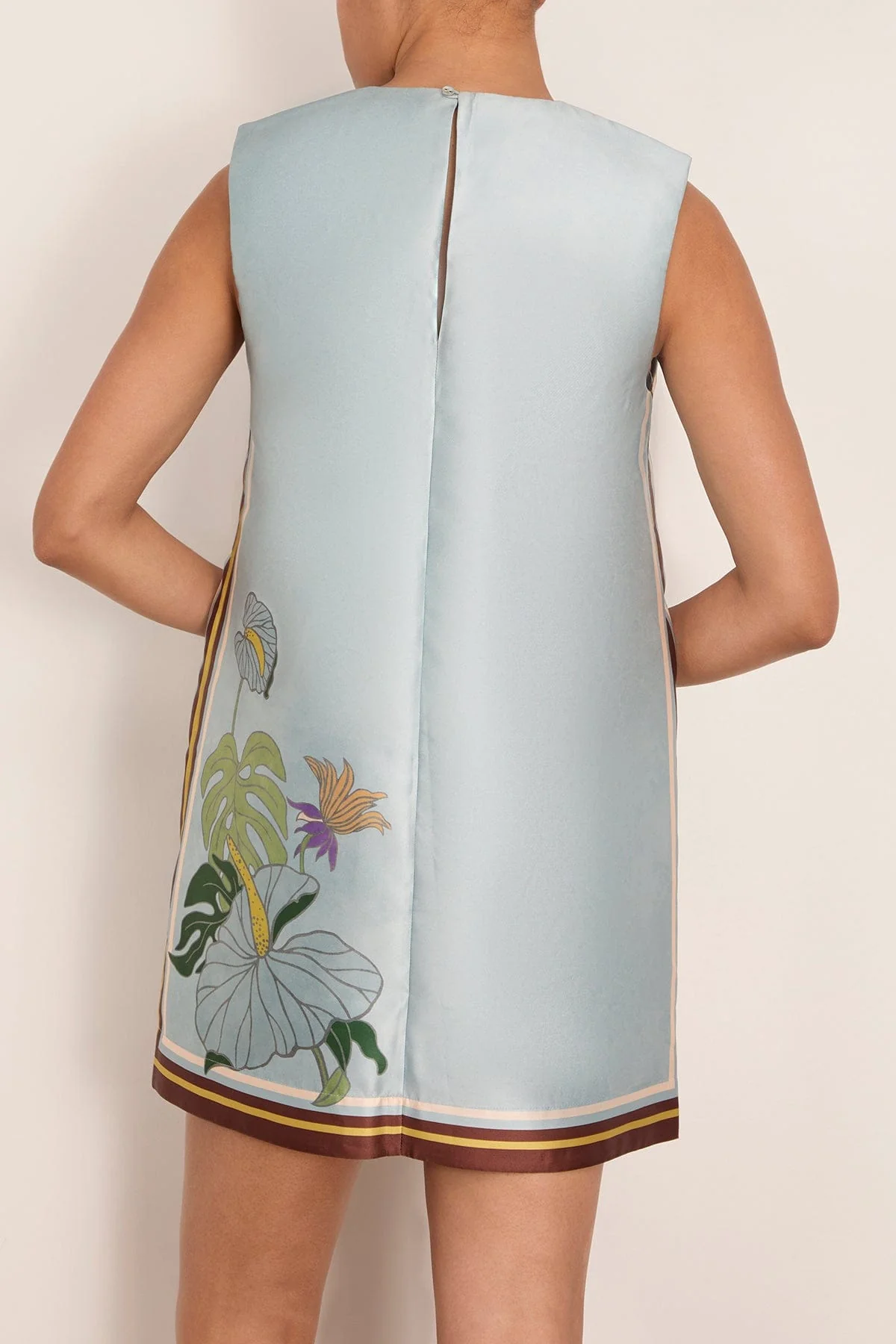 Alfie Mini Dress in Ice Blue - Image 4