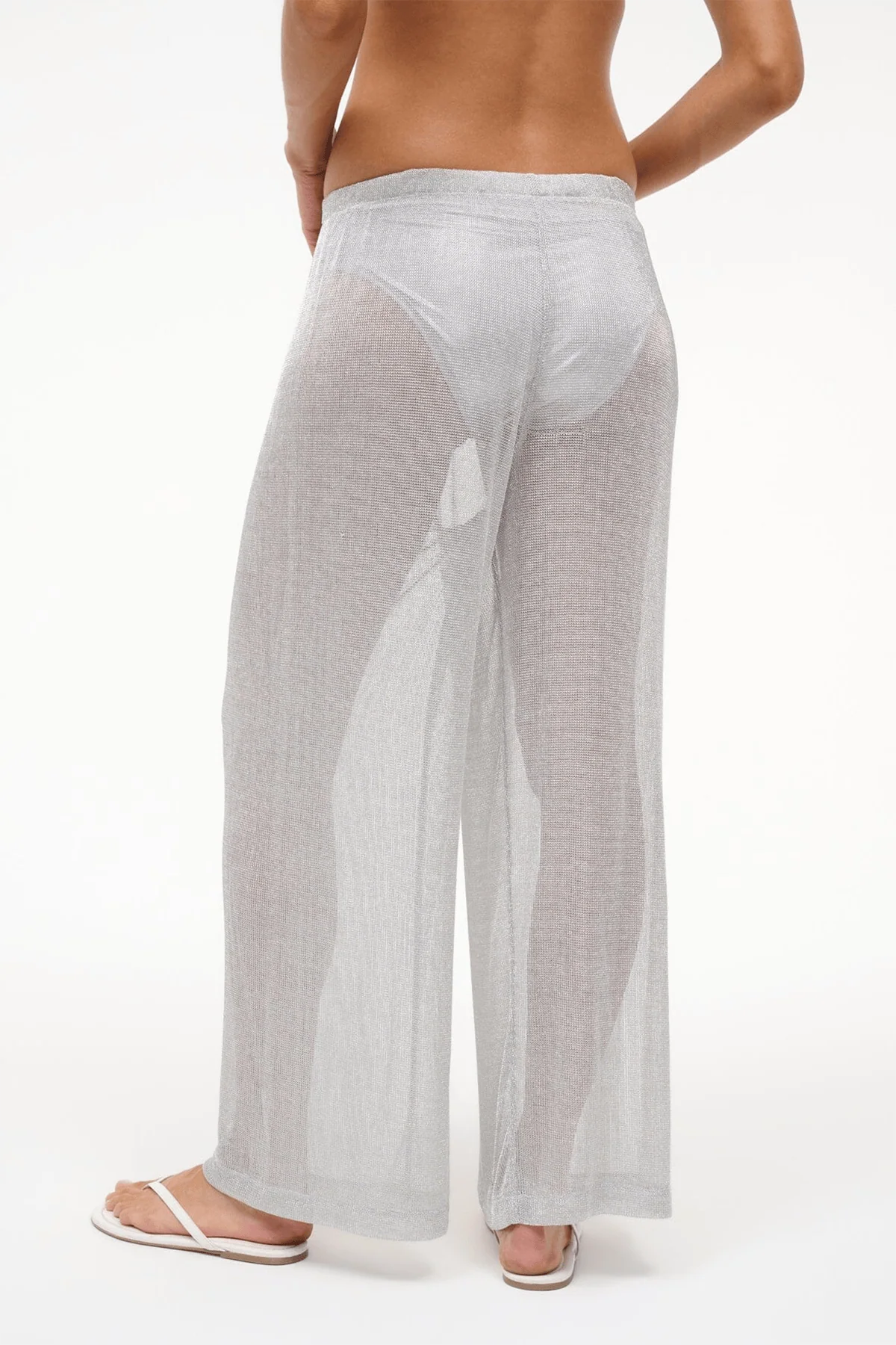 Ali Pant in Silver - Image 4
