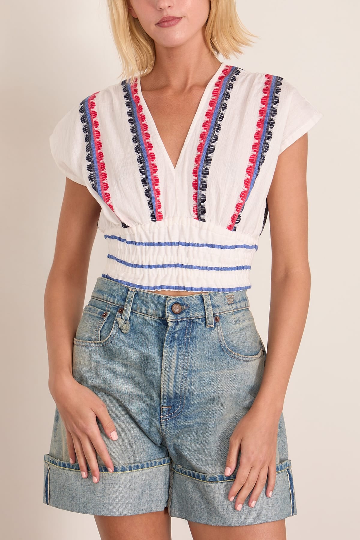 Alia Top in Kibebi Marine - Image 3