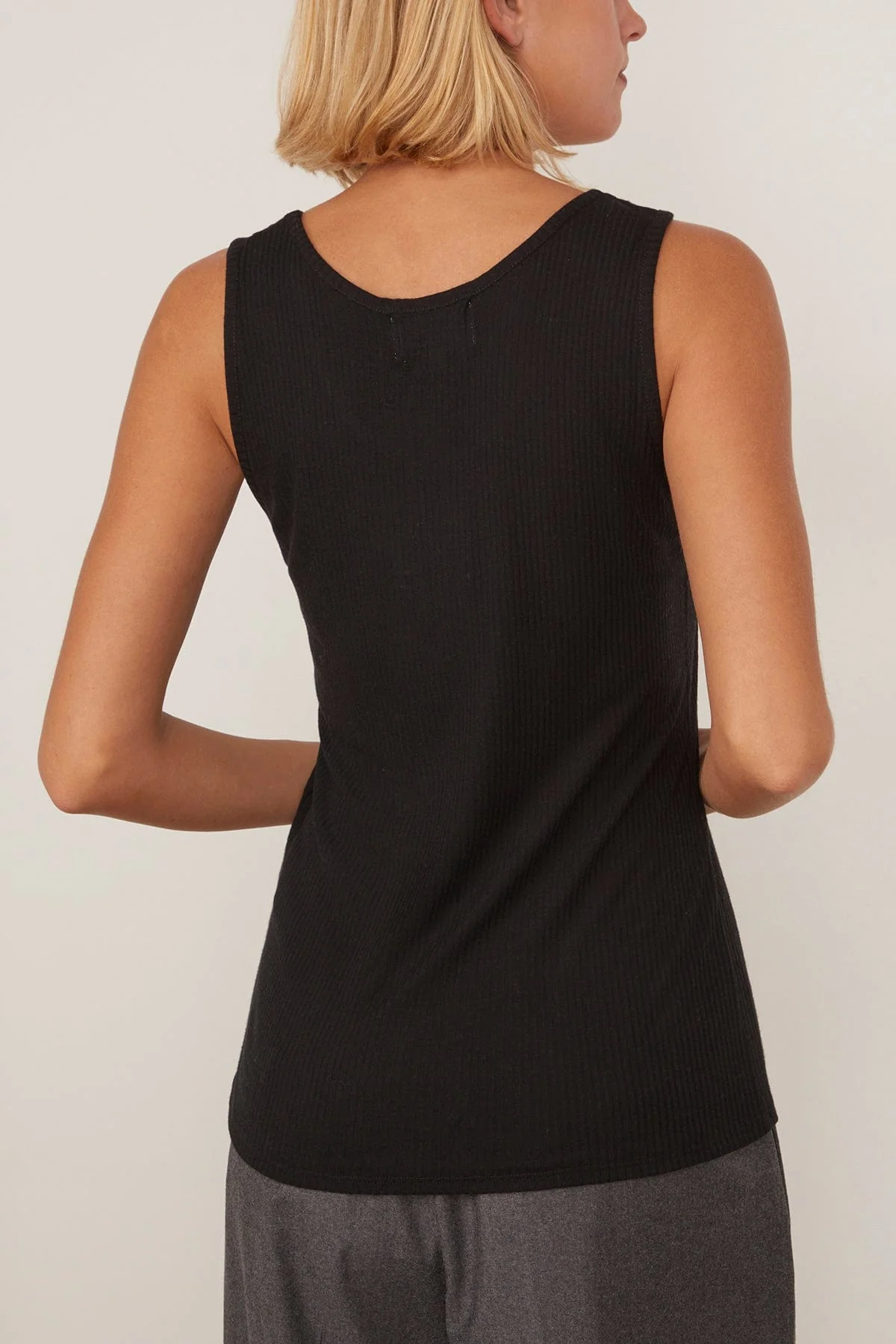 Alicudi Tank Top in Black - Image 4