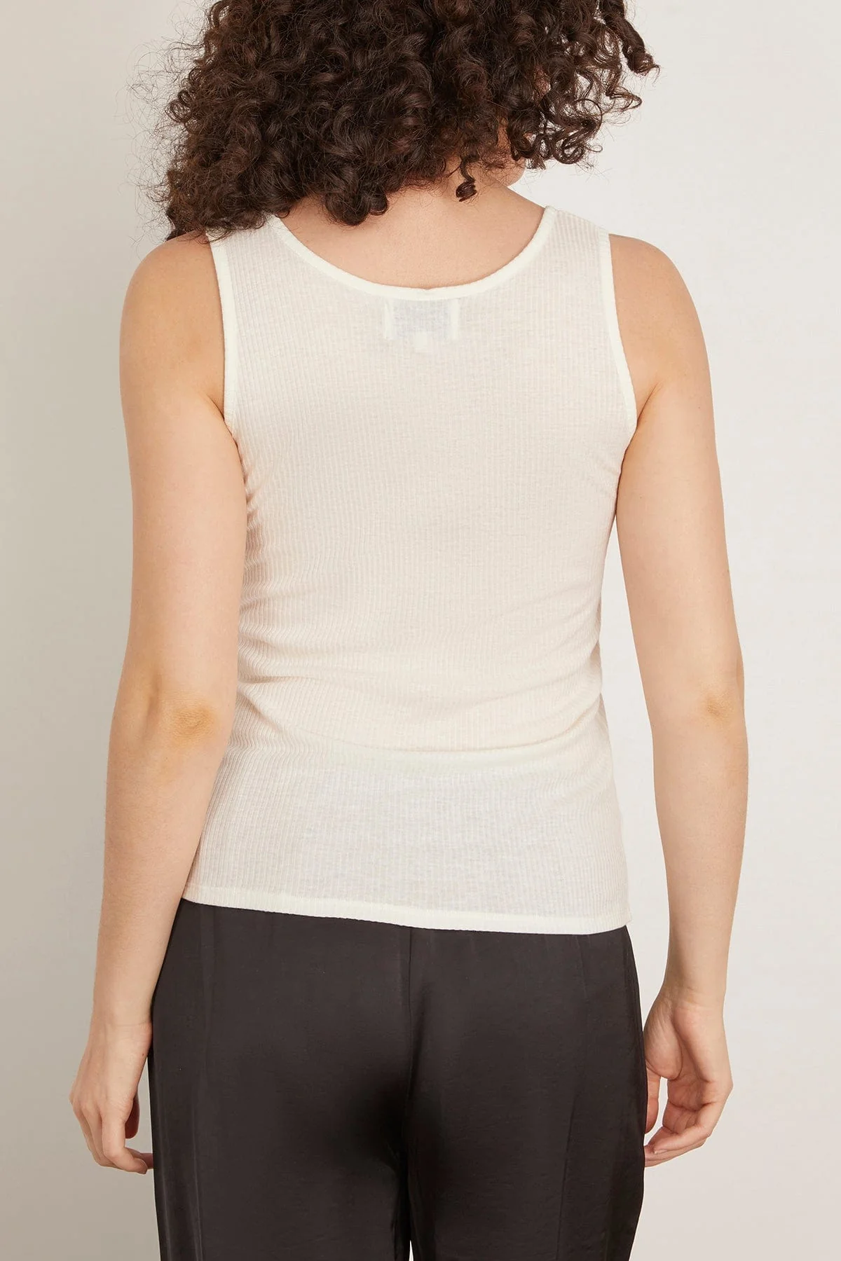 Alicudi Tank Top in Ivory - Image 4