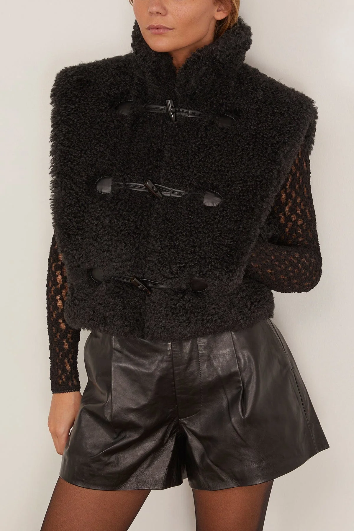 Alisa Vest in Black - Image 3
