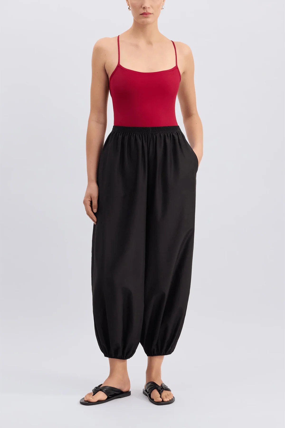 Almaya Balloon Pant in Black - Image 2