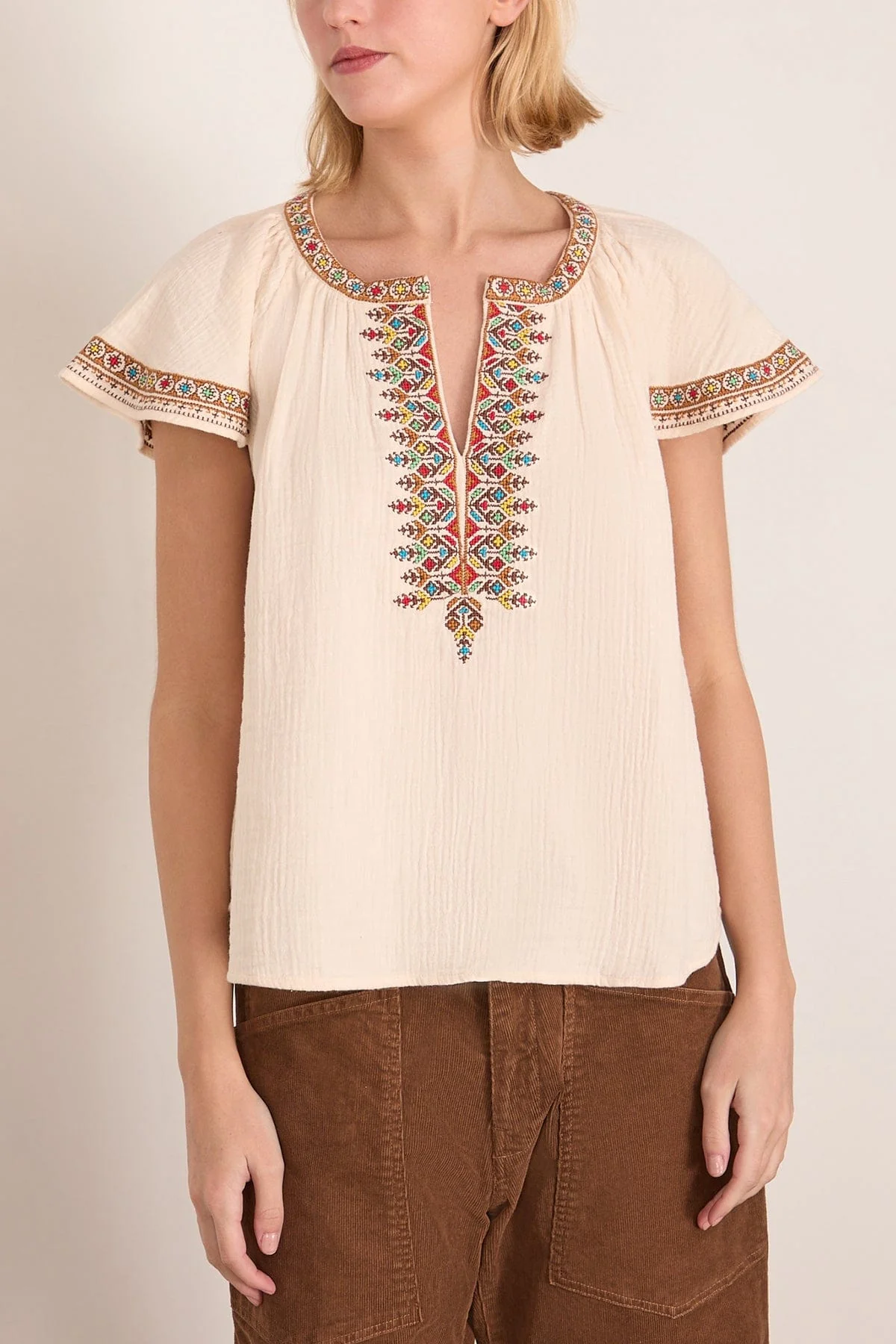 Ambry Top in Oysterette - Image 3