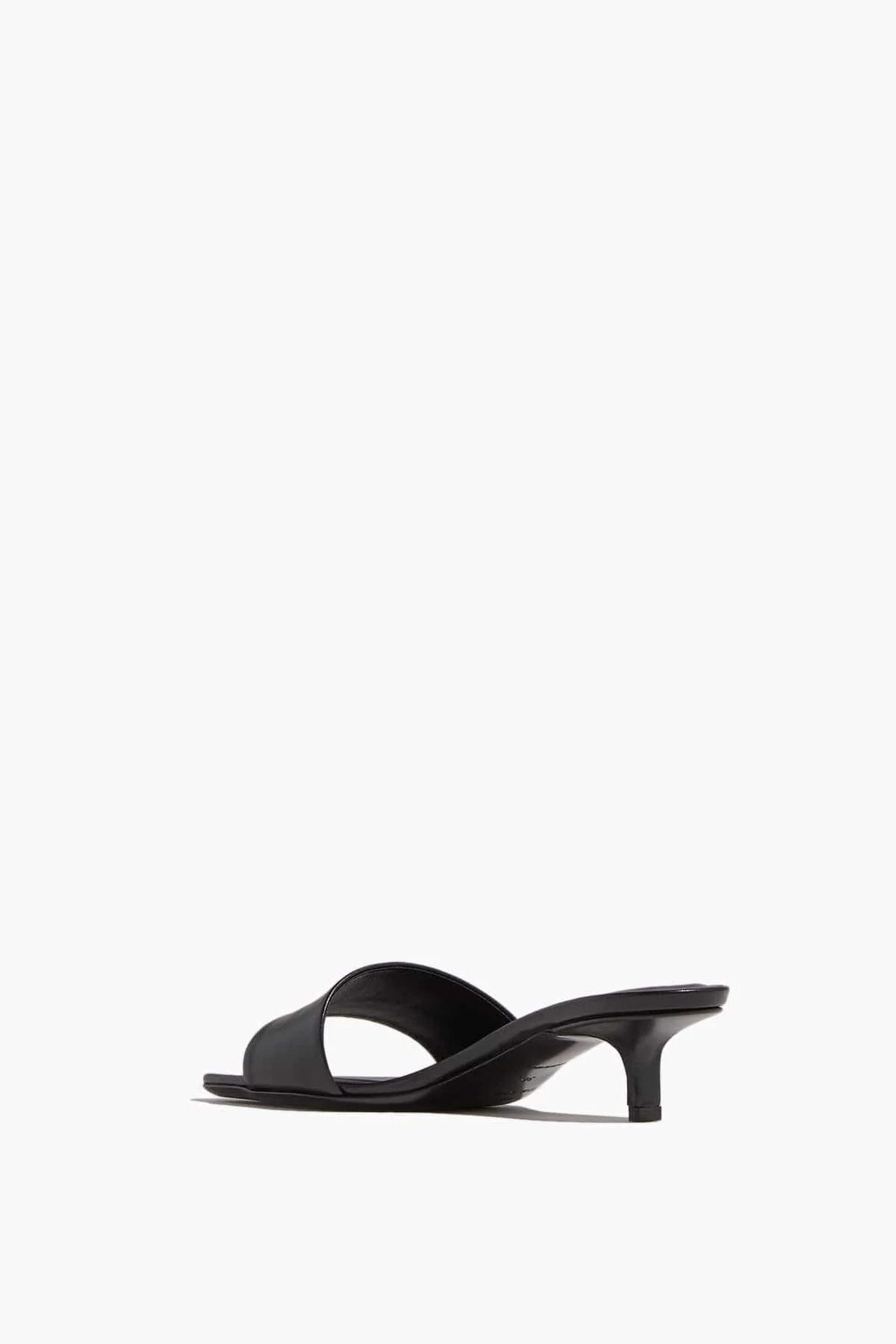 Andy Kitten Heel Mules in Black - Image 3