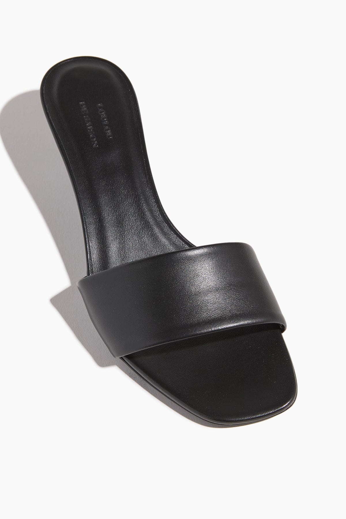Andy Kitten Heel Mules in Black - Image 4