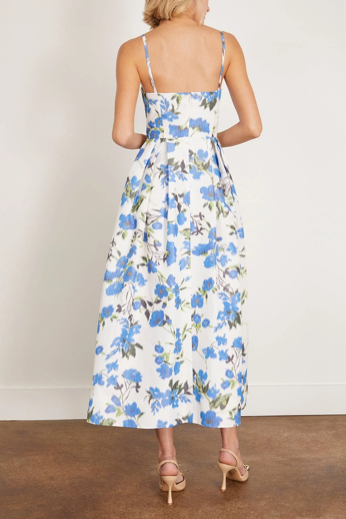 Annette Dress in Ivory/Bellflower Multi - Image 4