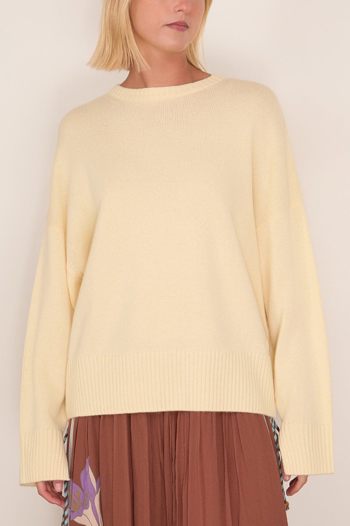 Anton Crewneck Sweater in Butter - Image 3