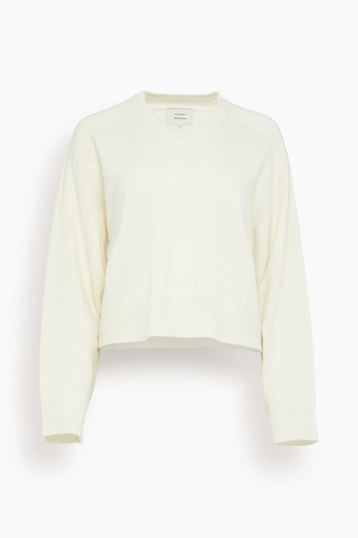 Anzor V-Neck Sweater in Ivory