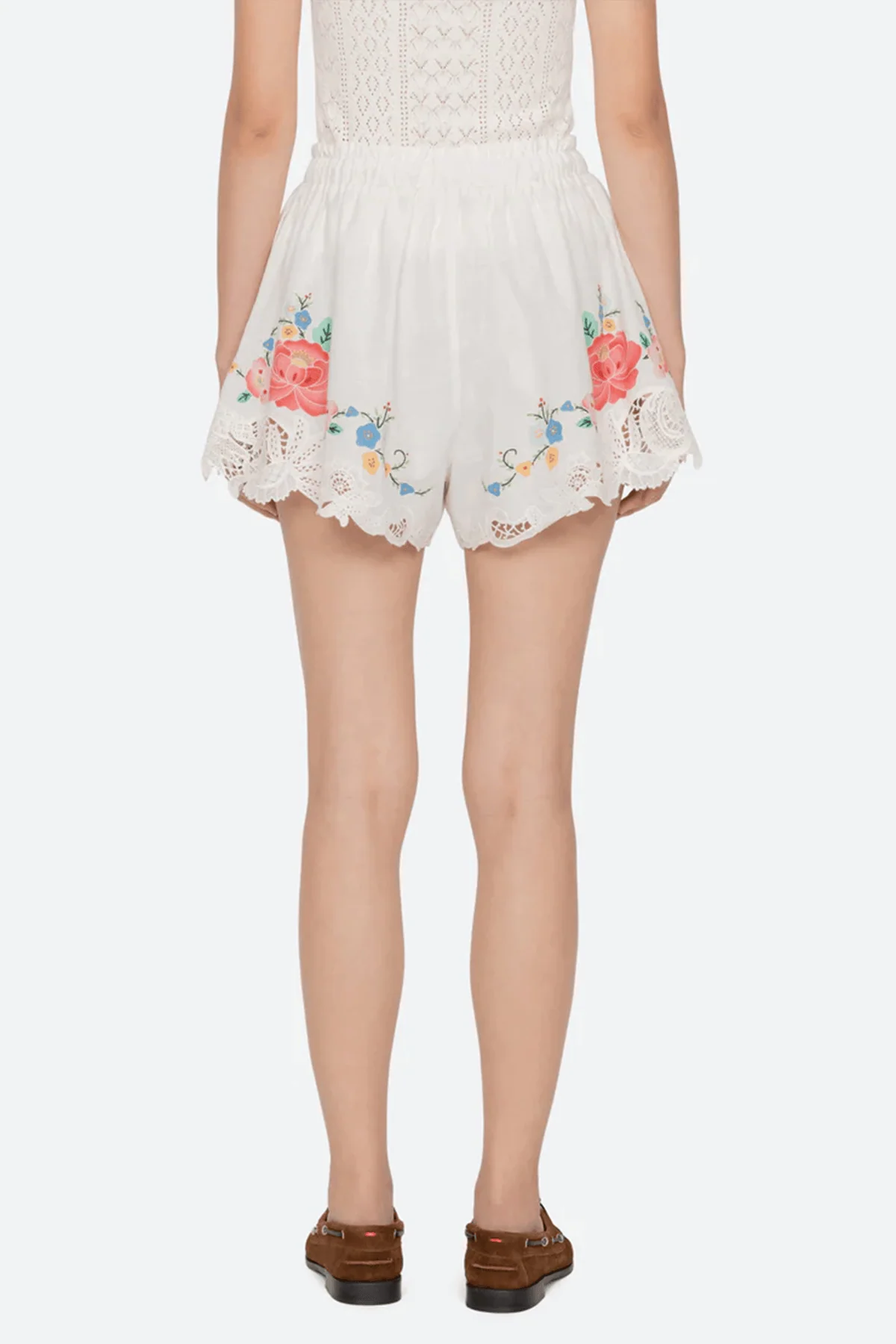 Astrid Embroidery Shorts in Multi - Image 4