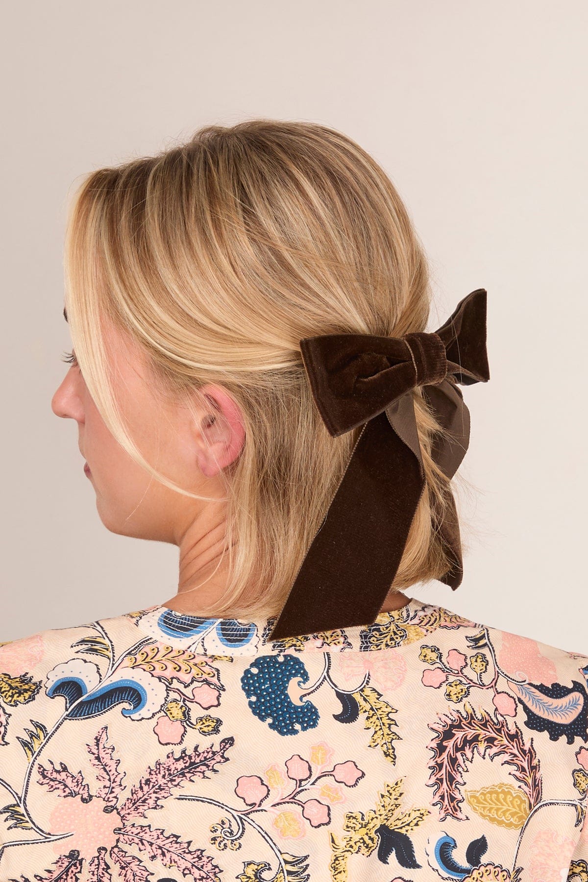 Aubrey Bow in Chocolate Velvet - Image 2