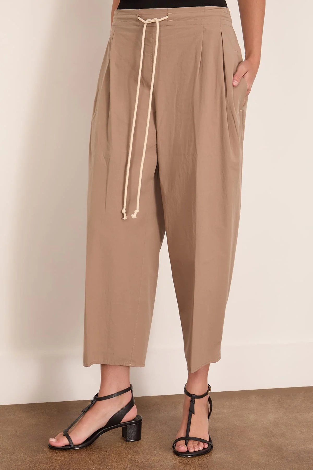 Balloon Drawstring Trouser in Mouseback - Image 3