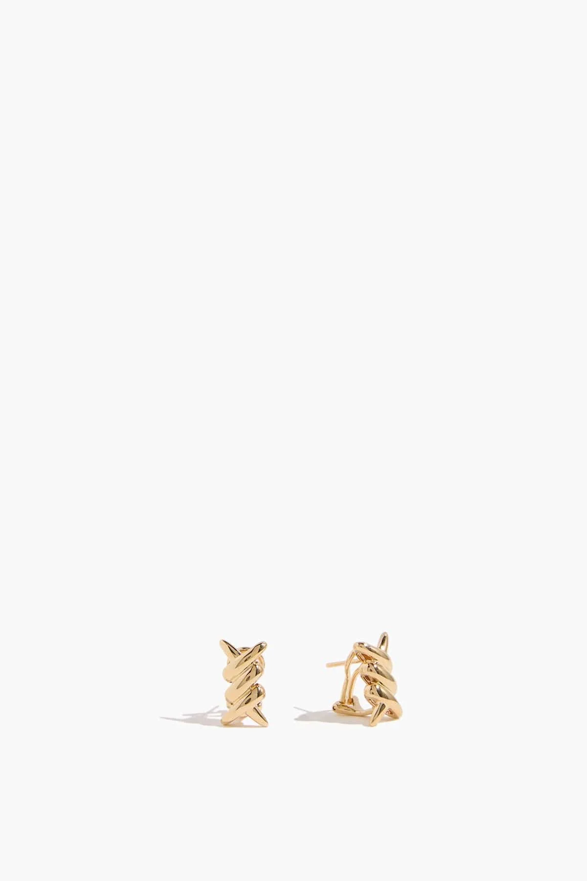 Barb Earrings in 18k Yellow Gold