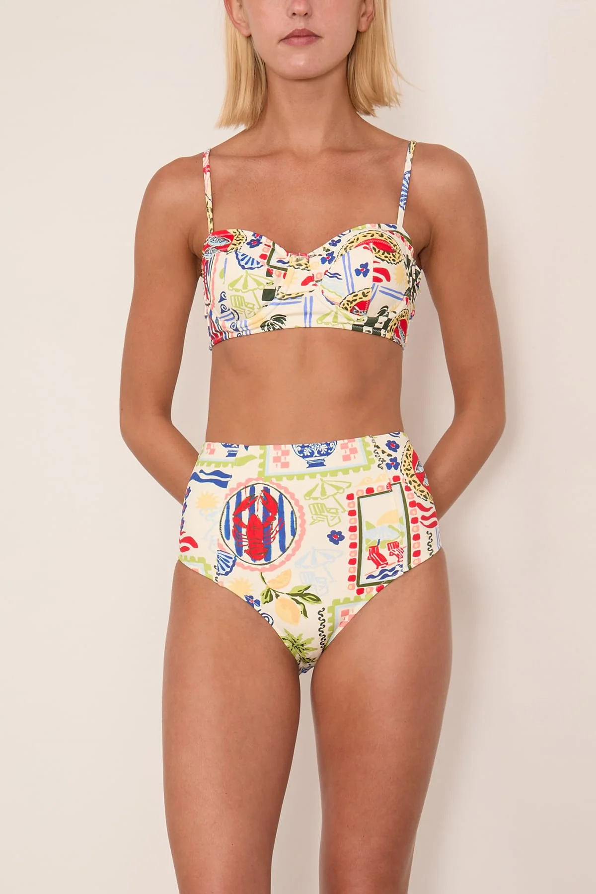 Bikini Top in Coastal Conversation - Image 3