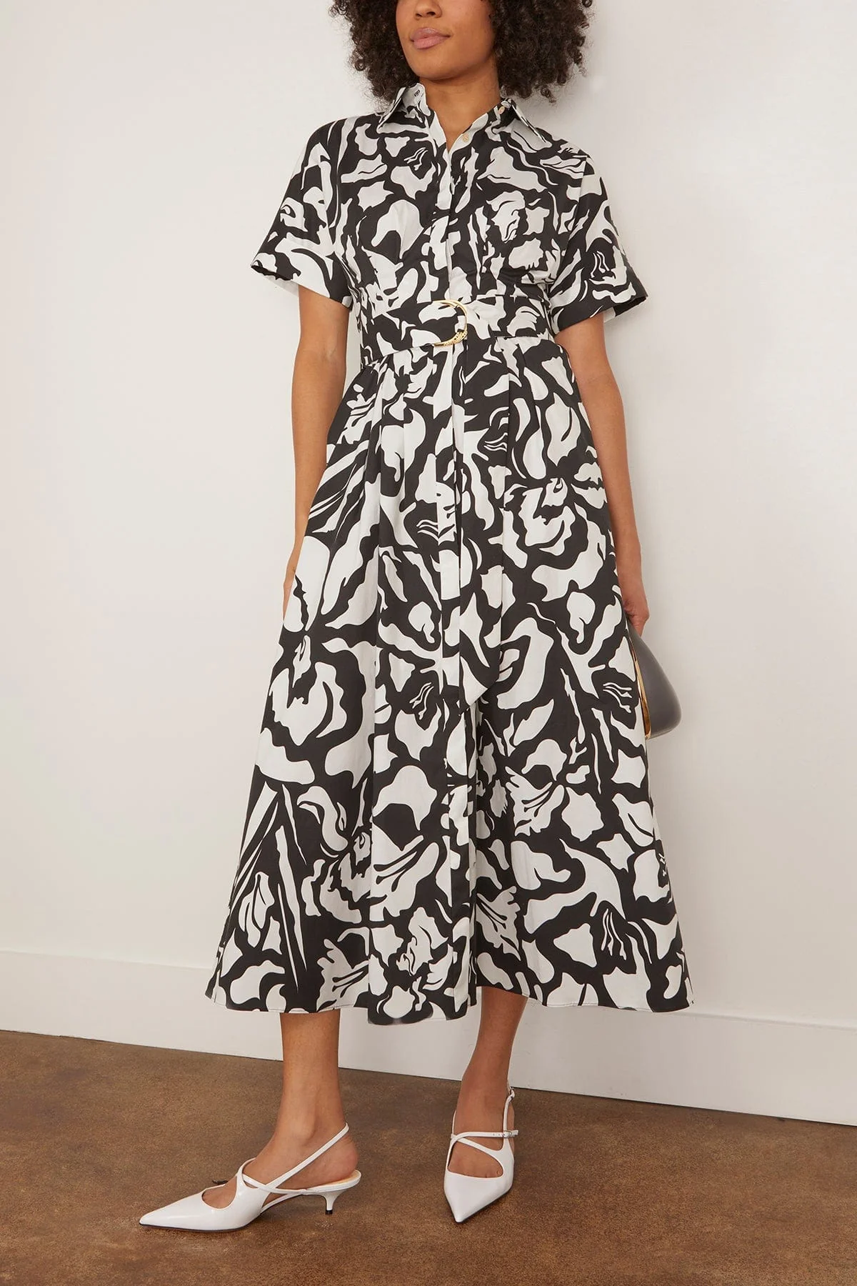 Blair Dress in Black/Ecru - Image 2