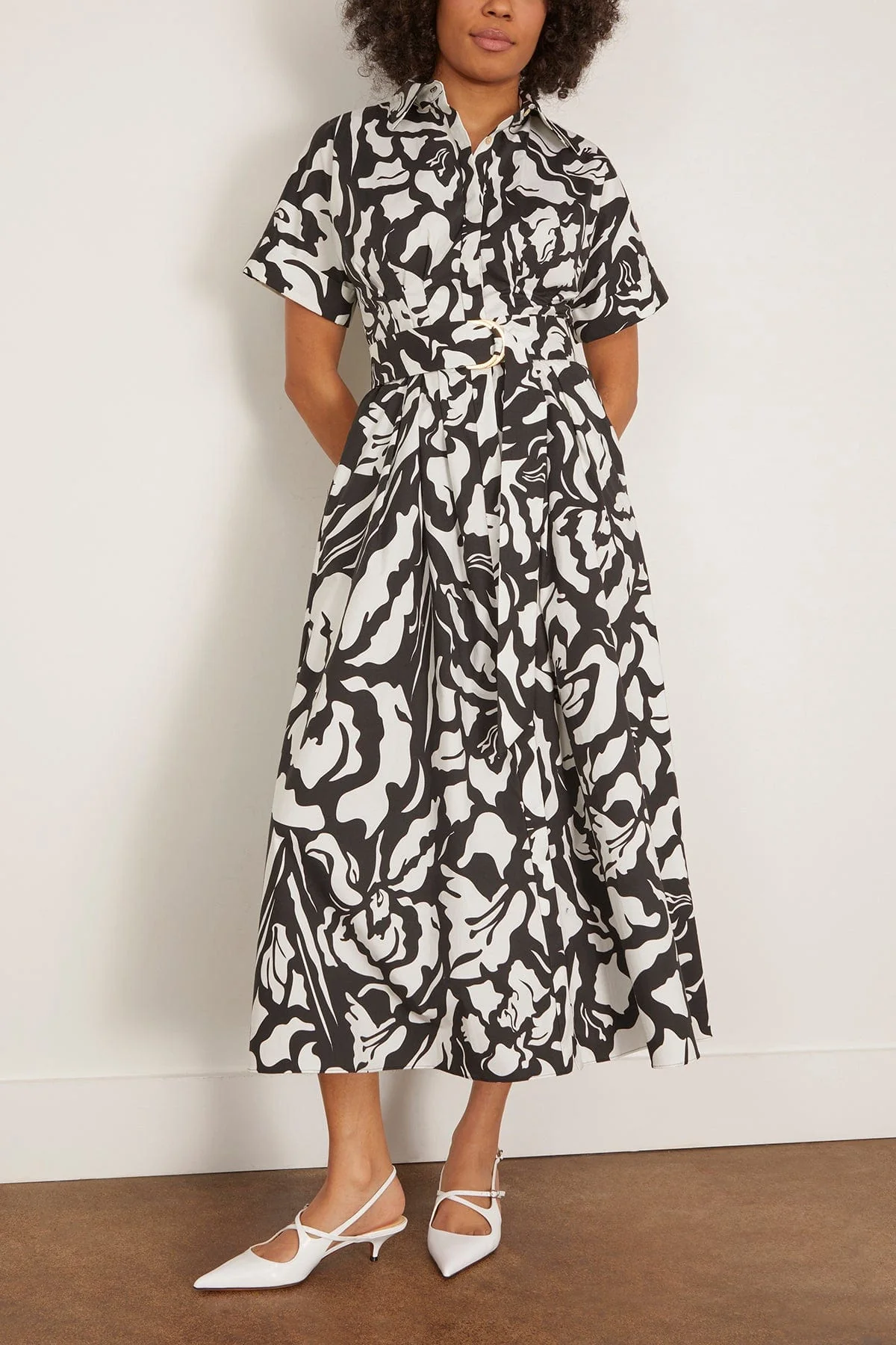 Blair Dress in Black/Ecru - Image 3