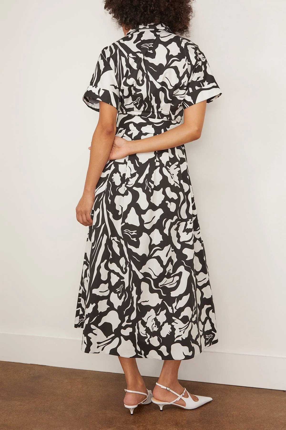 Blair Dress in Black/Ecru - Image 4