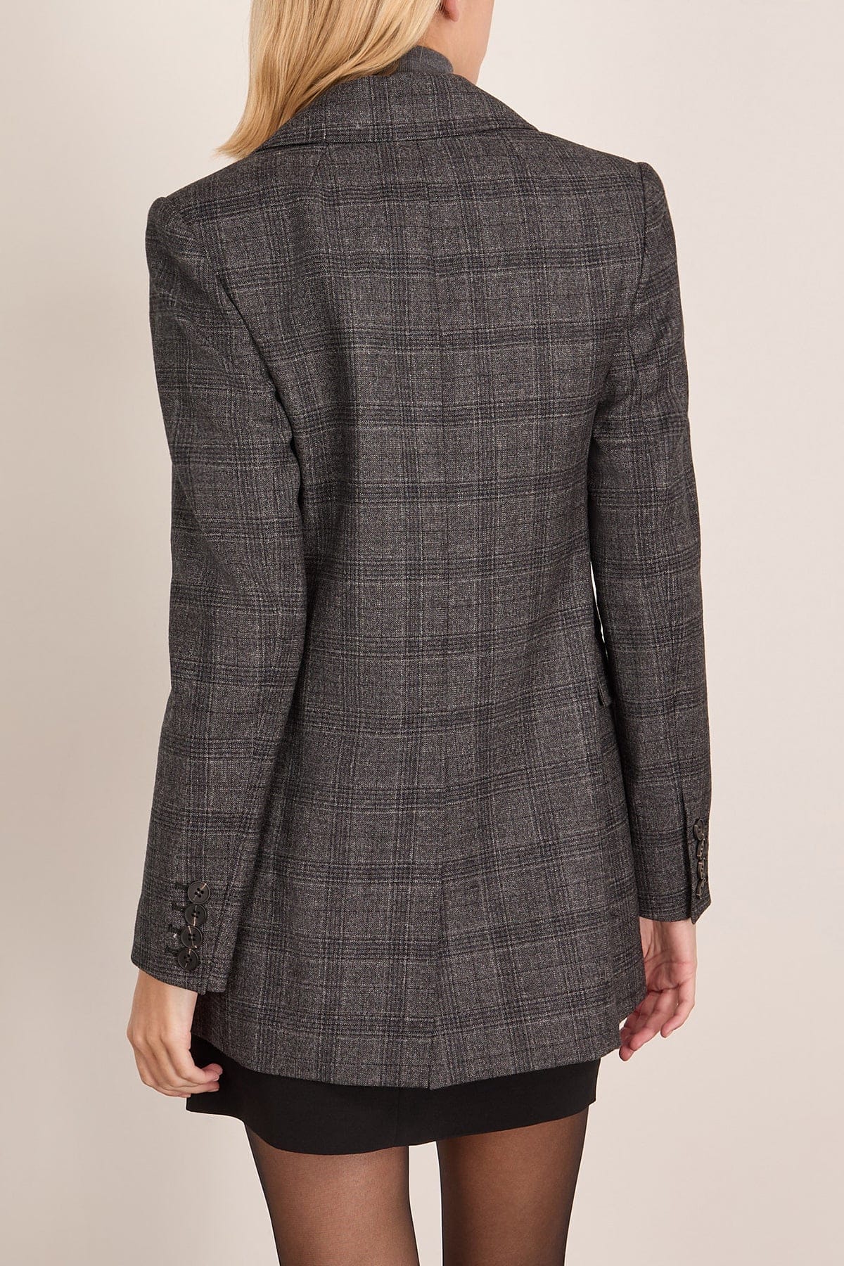 Blanche Blazer in Black Check - Image 4