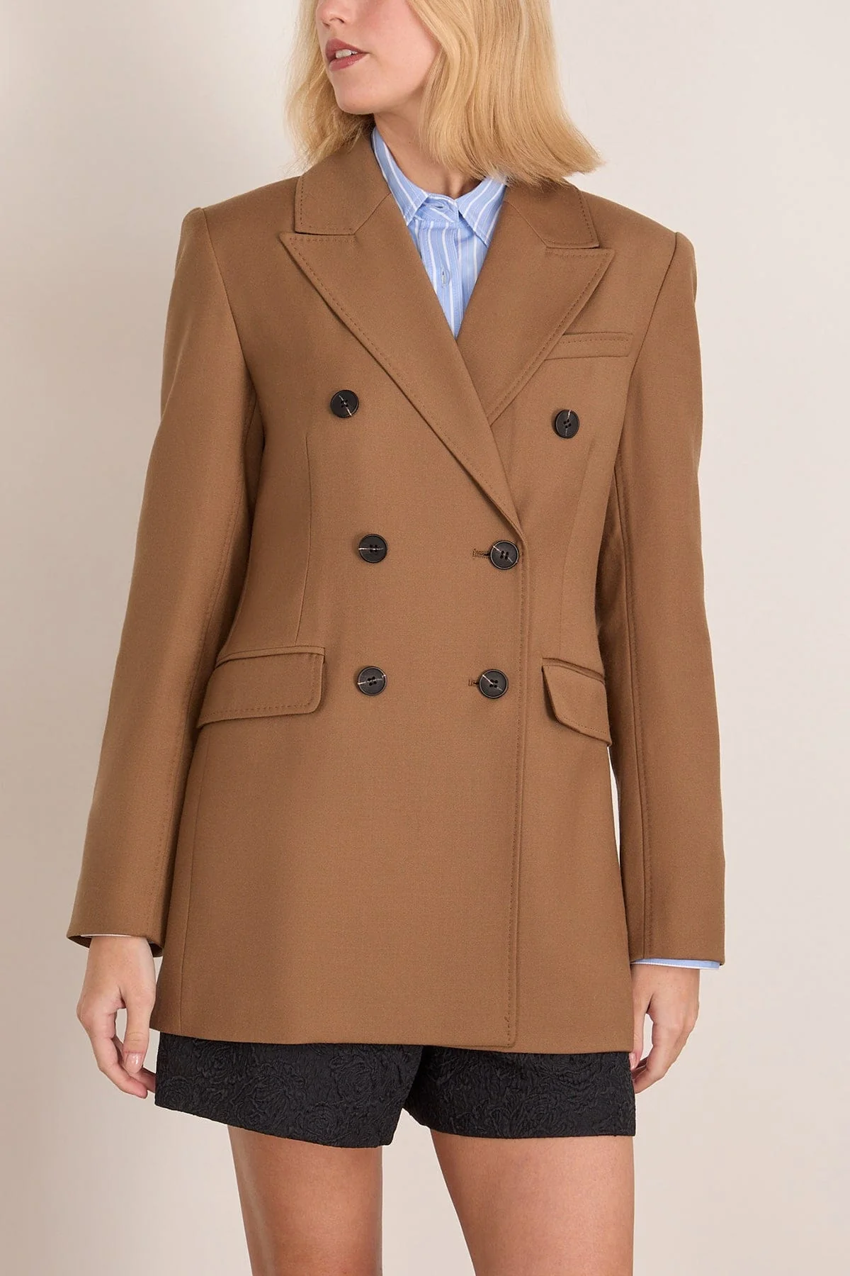 Blanche Blazer in Camel - Image 3
