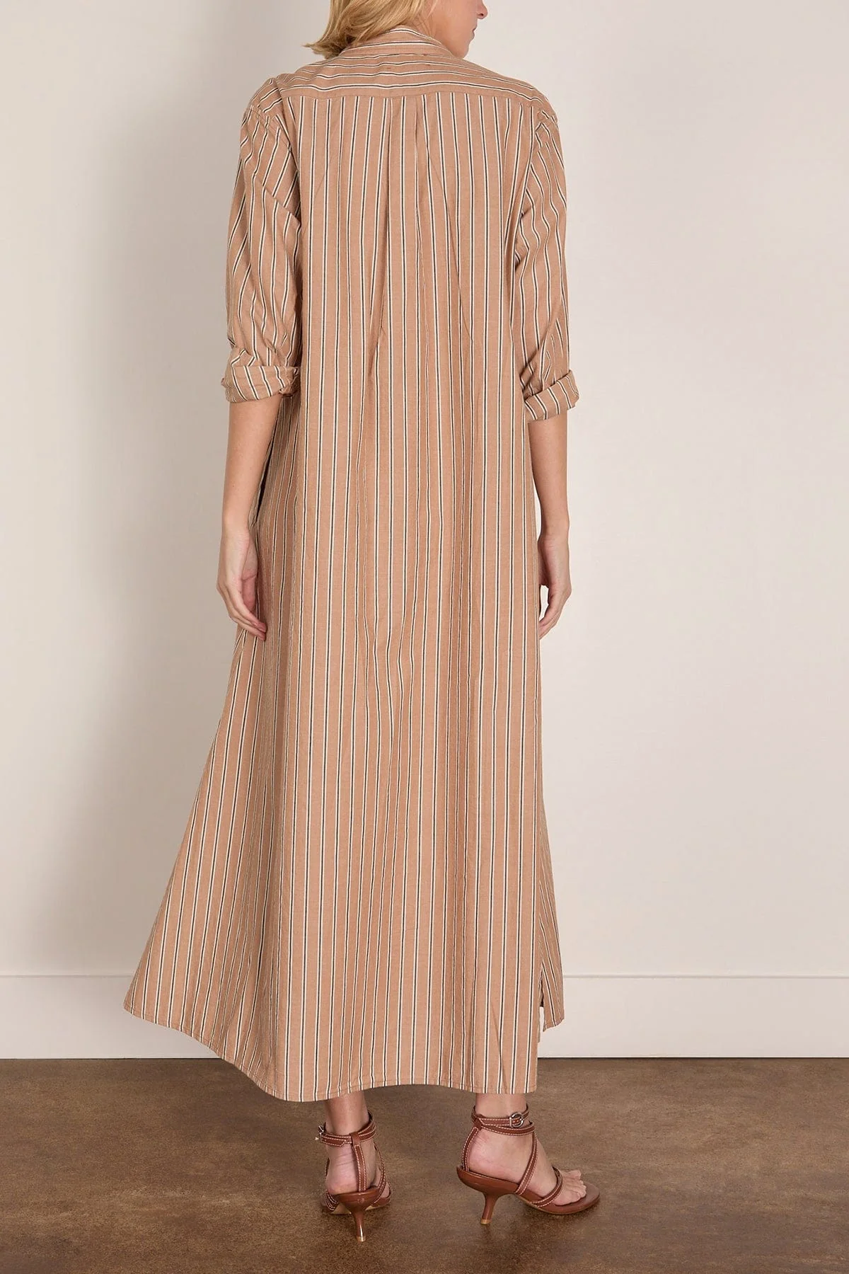 Boden Dress in Toffee Stripe - Image 4