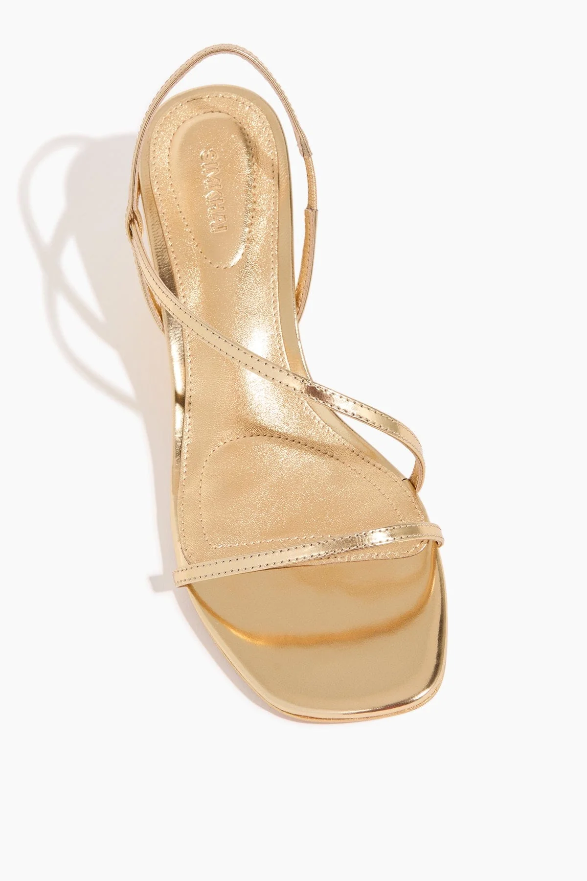 Bridget Oyster Shell Wedge Sandal in Gold - Image 4