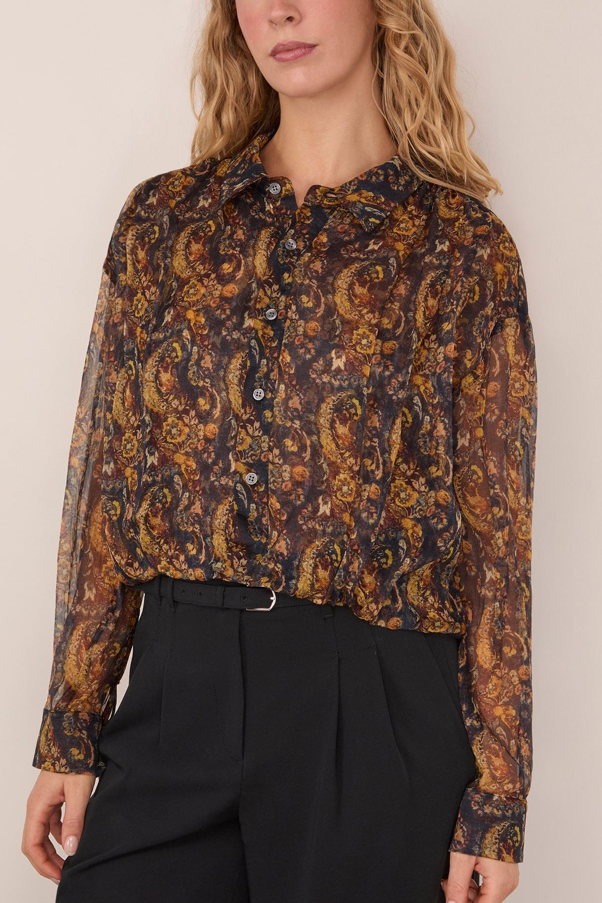 Bubble Shirt in Multicolor Paisley - Image 3