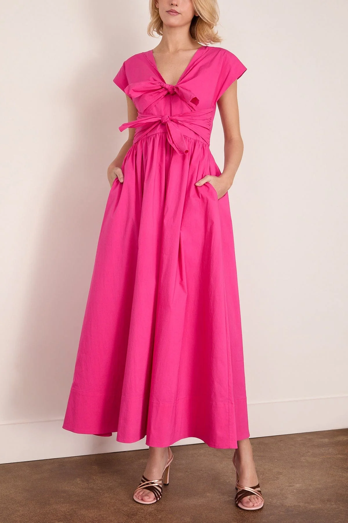 Calista Dress in Fuchsia - Image 3