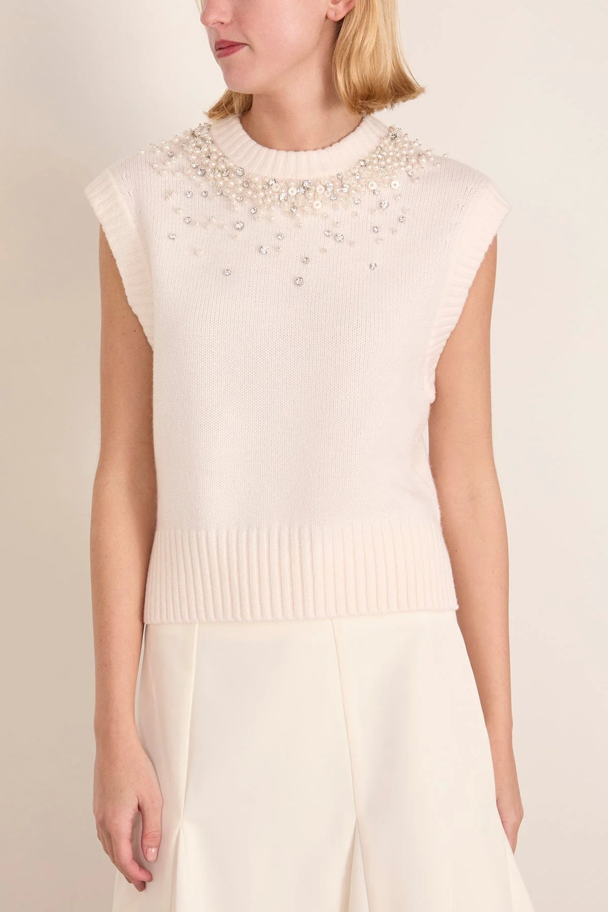 Candra Vest in Ivory - Image 3