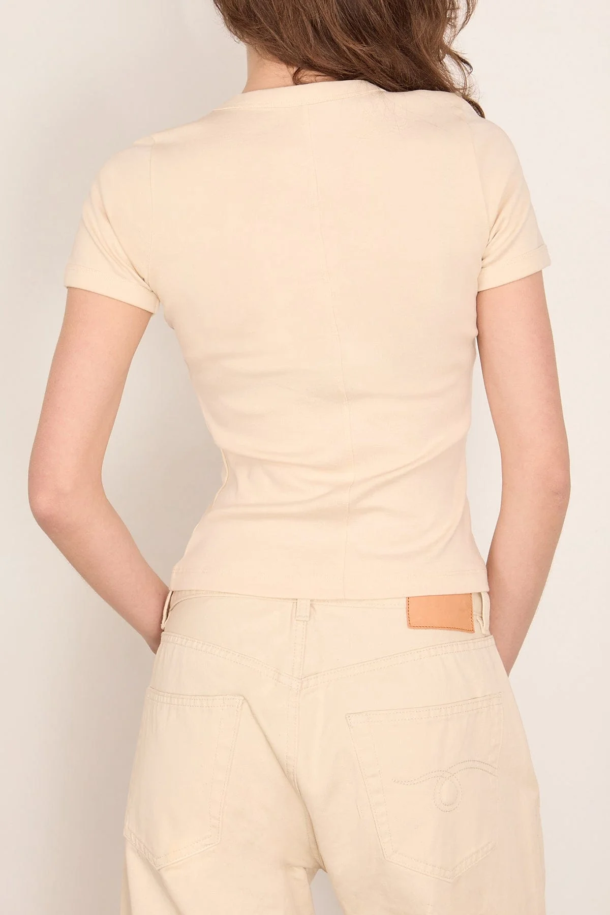 Car Tee in Off White - Image 4