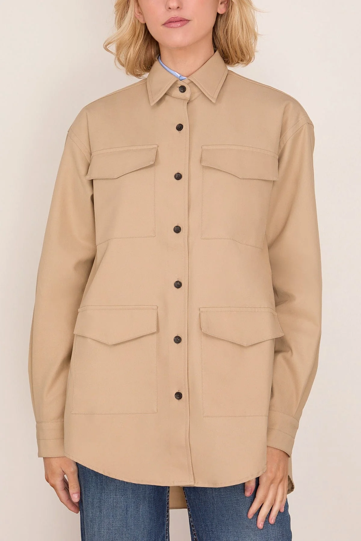 Cargo Jacket in Khaki - Image 3