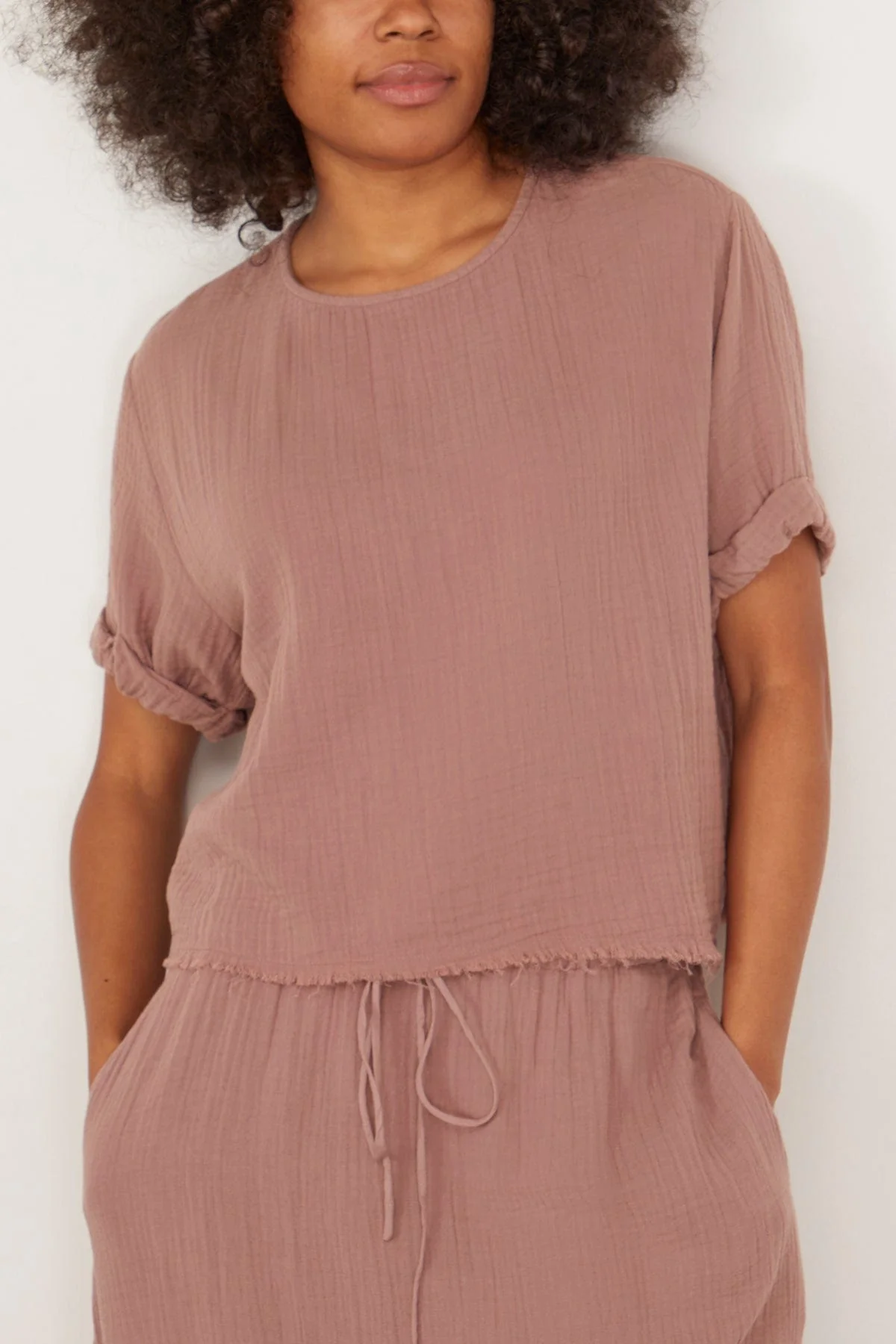 Carson Top in Dusty Rose - Image 3