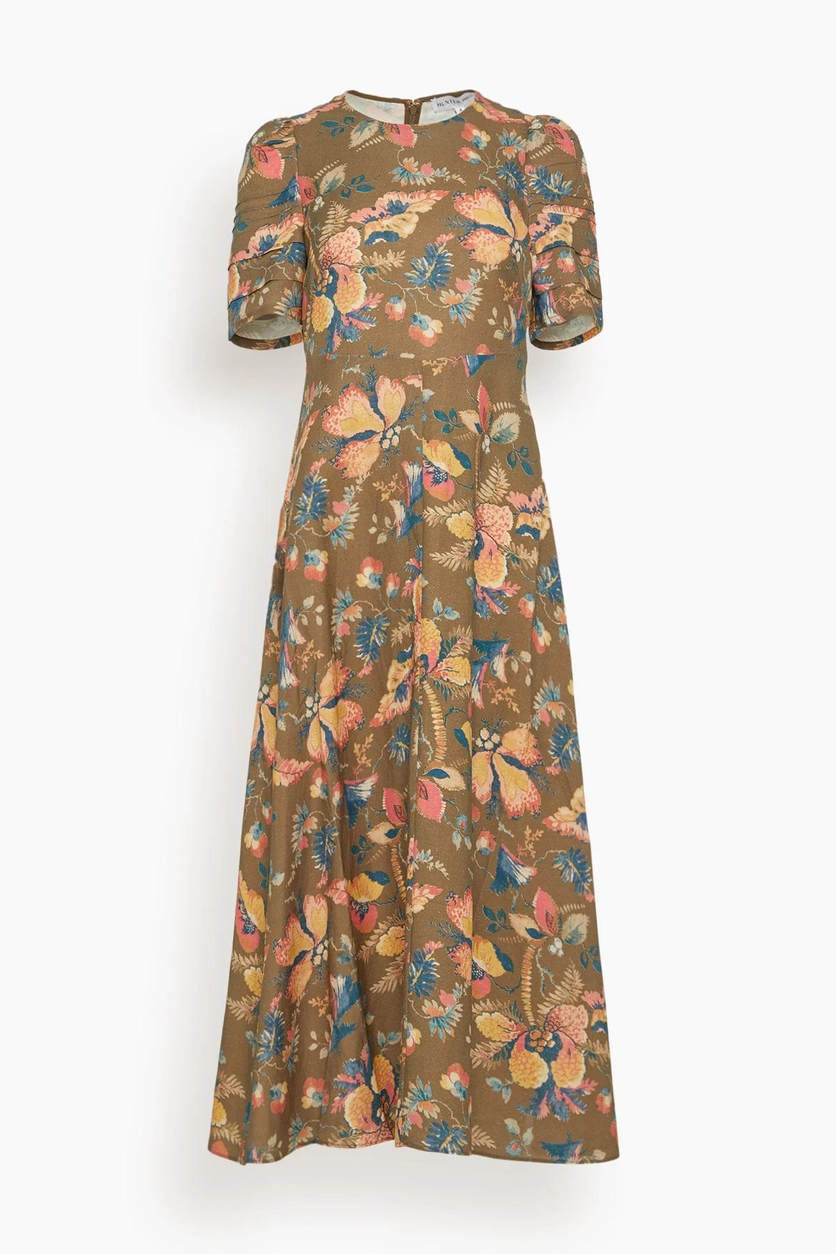 Casey Dress in Olive Floral