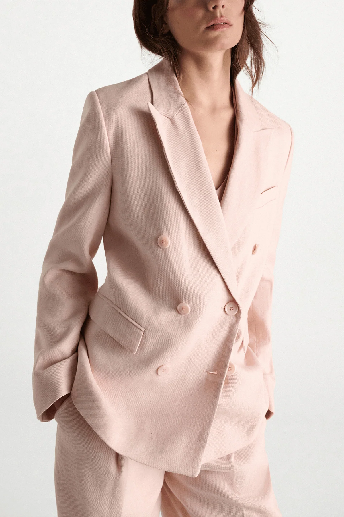 Casual Sophistication Jacket in Powder - Image 3