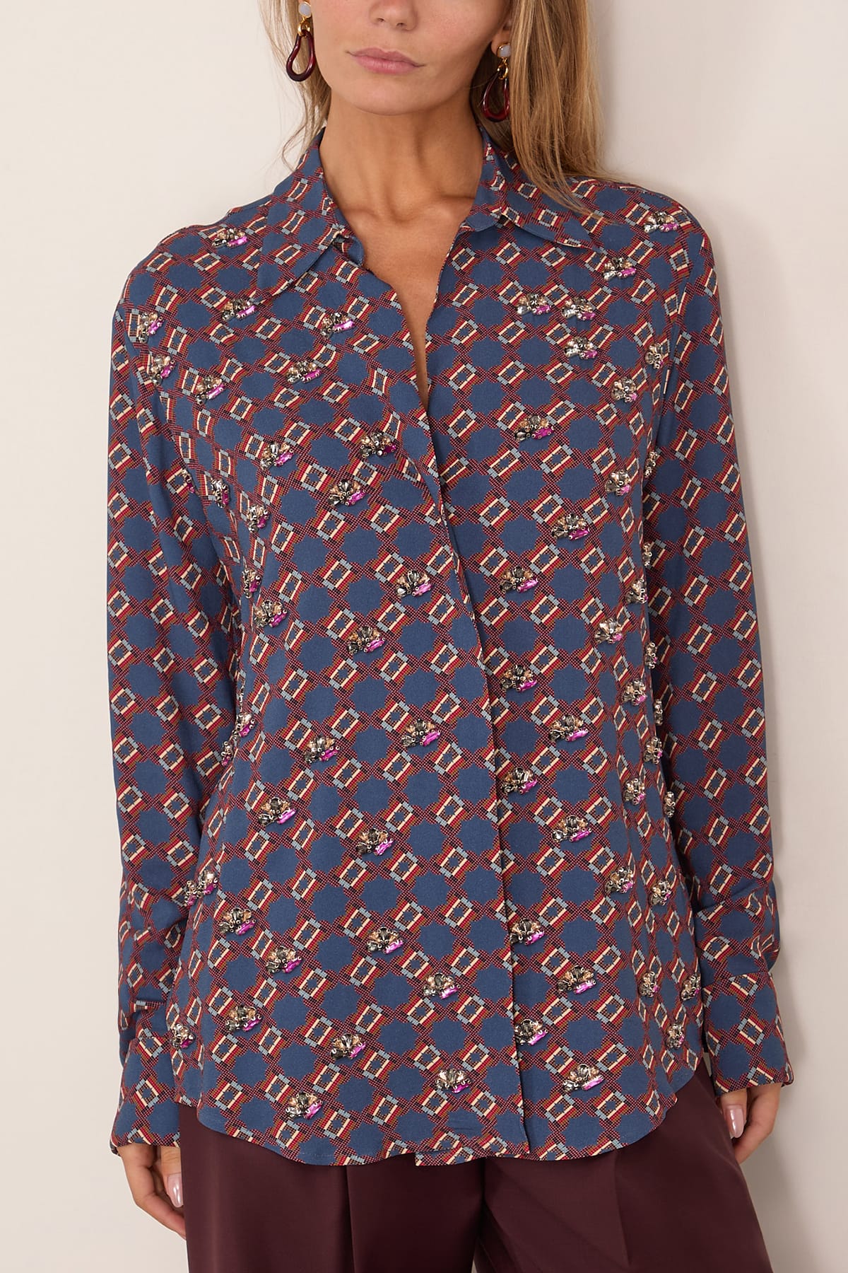 Celindra Shirt in Blue - Image 3