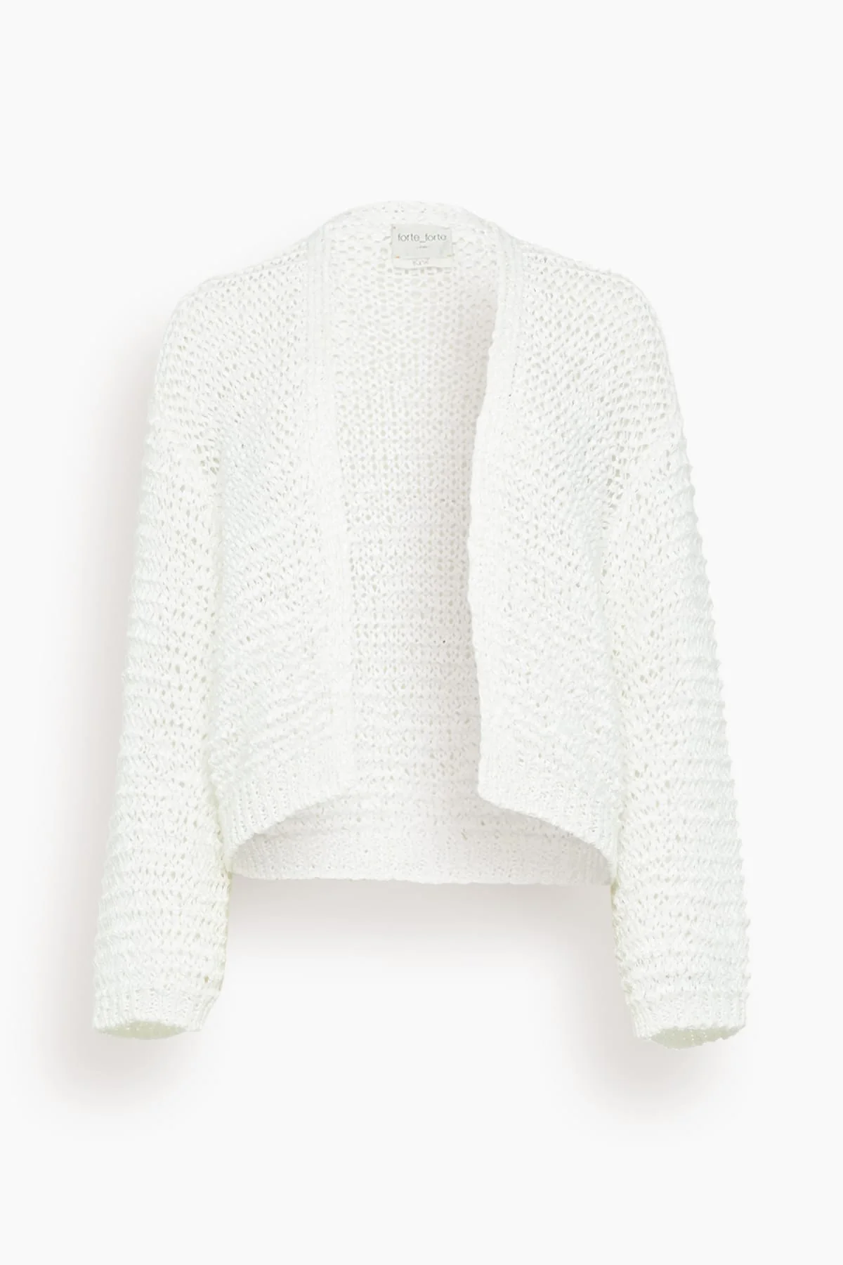 Chamois Tape Cardigan in Bianco