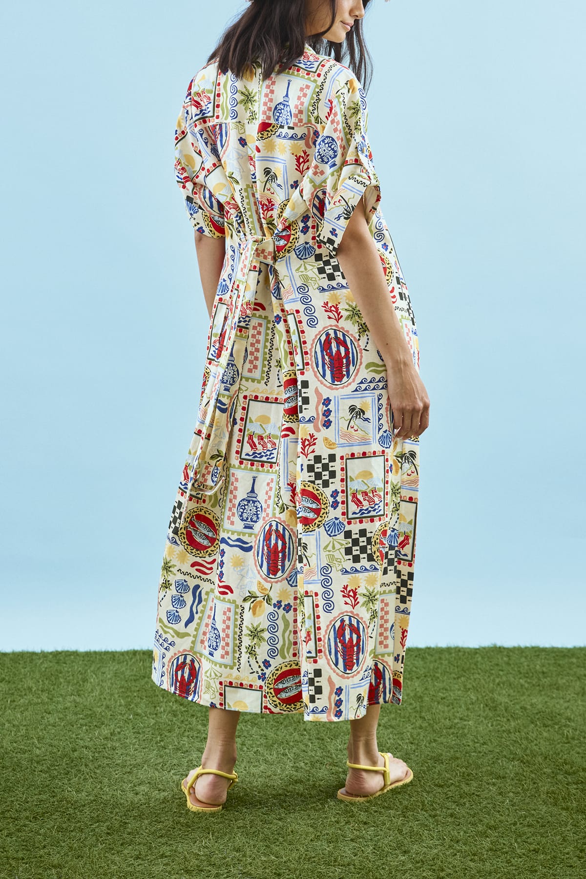 Charlotte Dress in Coastal Conversation - Image 3