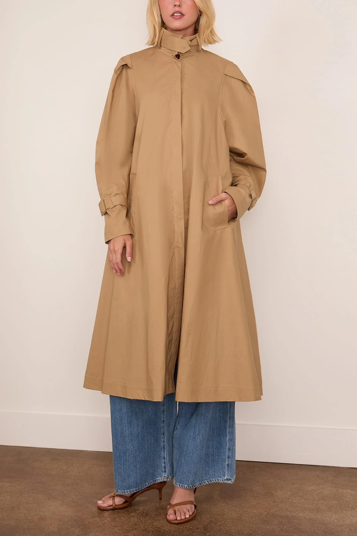 Chet Light Cotton Trench in Barley - Image 3
