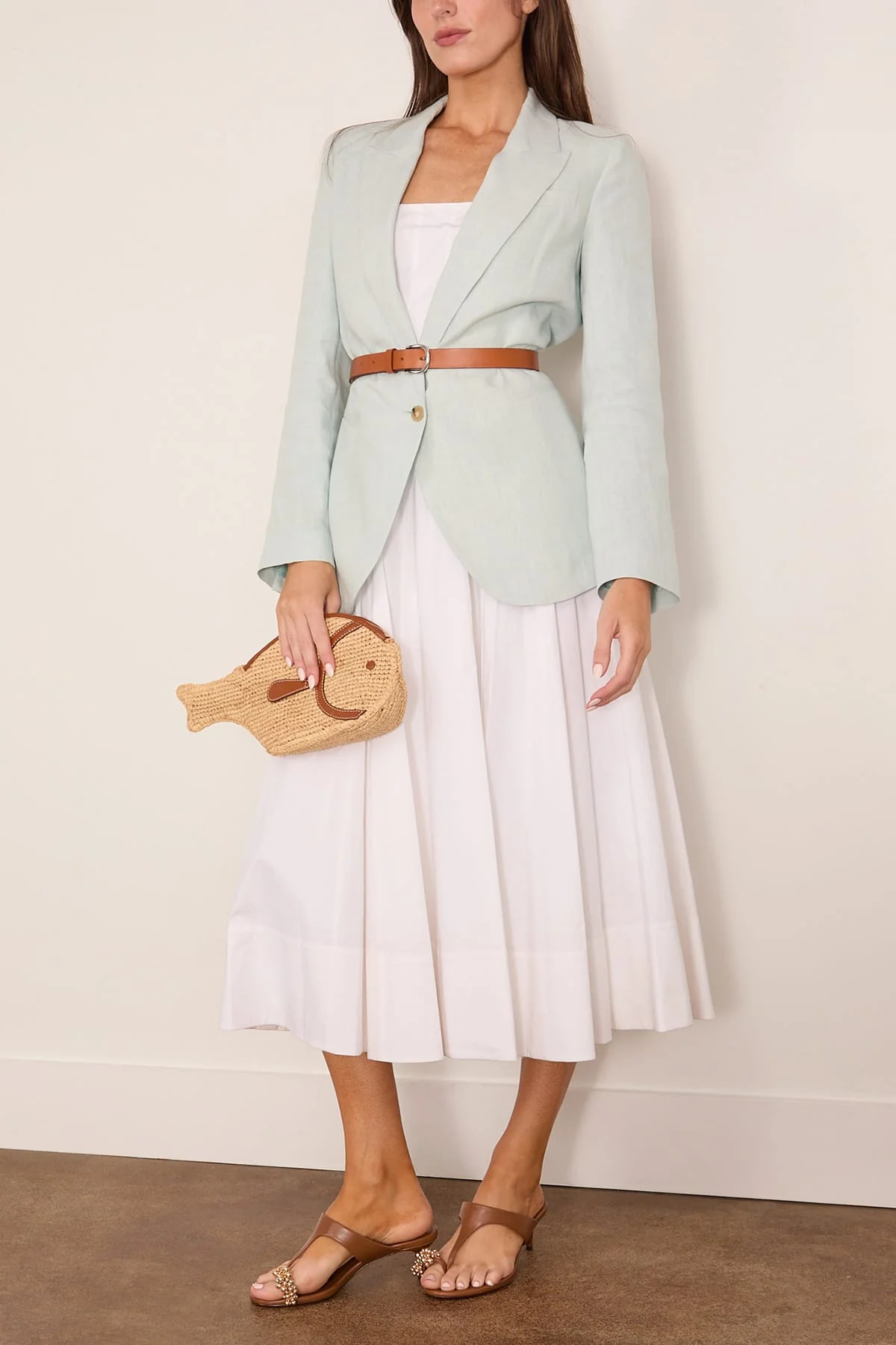 Chic Linen Jacket in Plume - Image 2