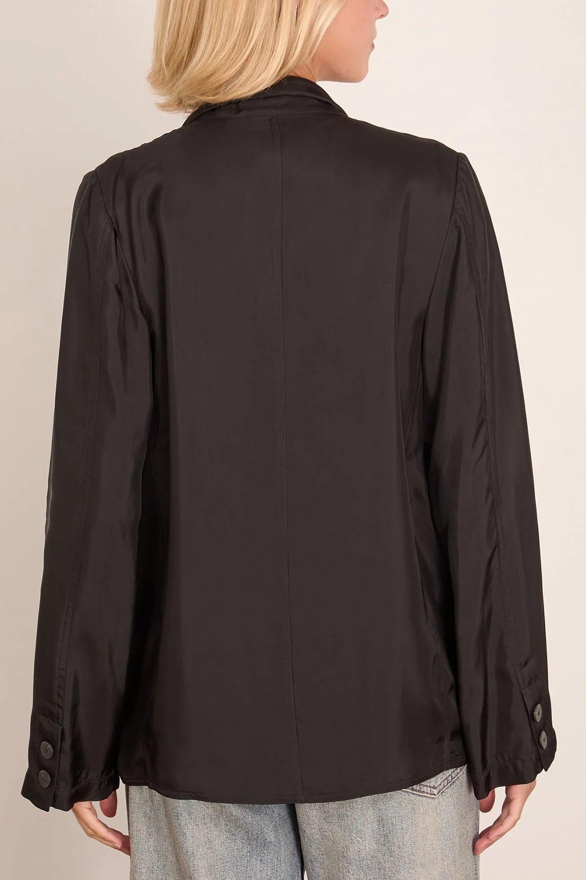 Chic Twill Jacket in Noir - Image 4