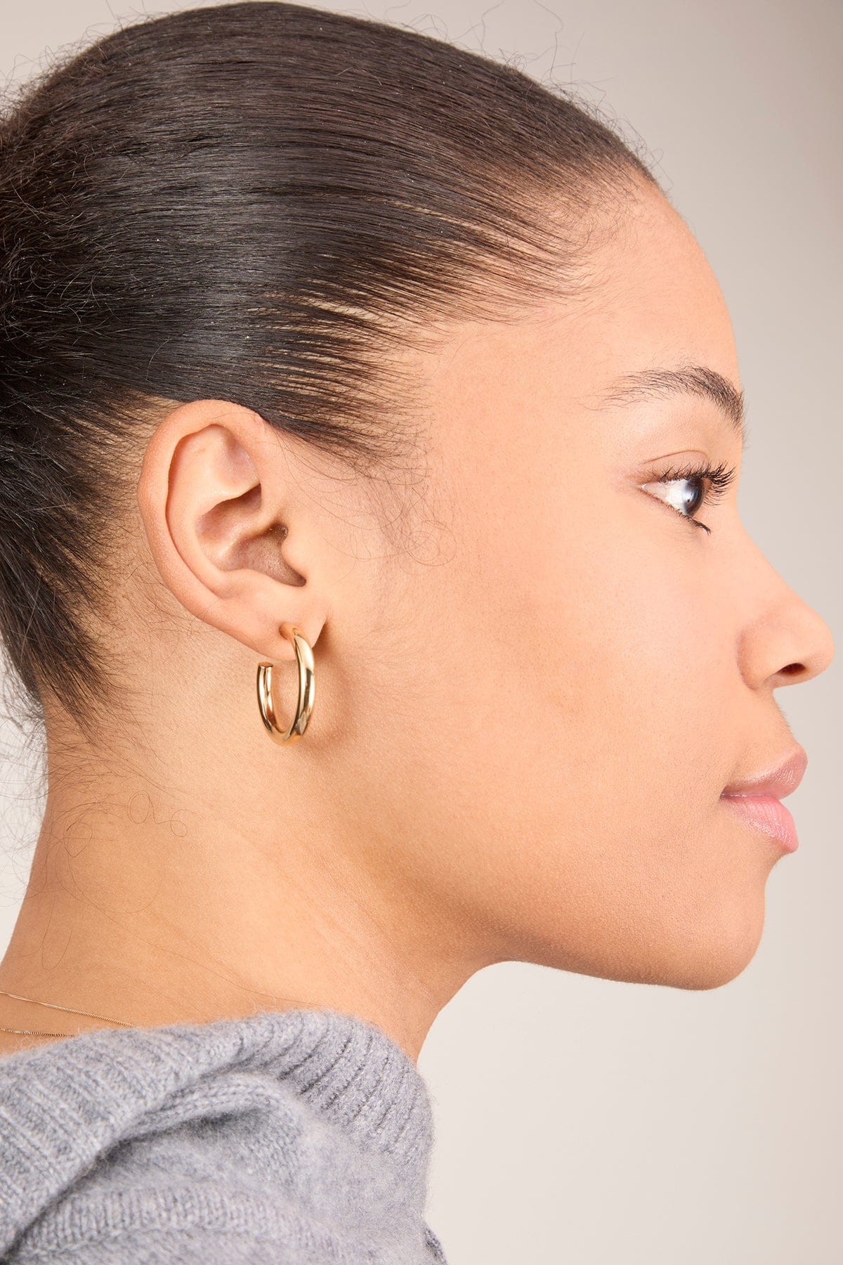 Chunky Hoops in Gold - Image 2