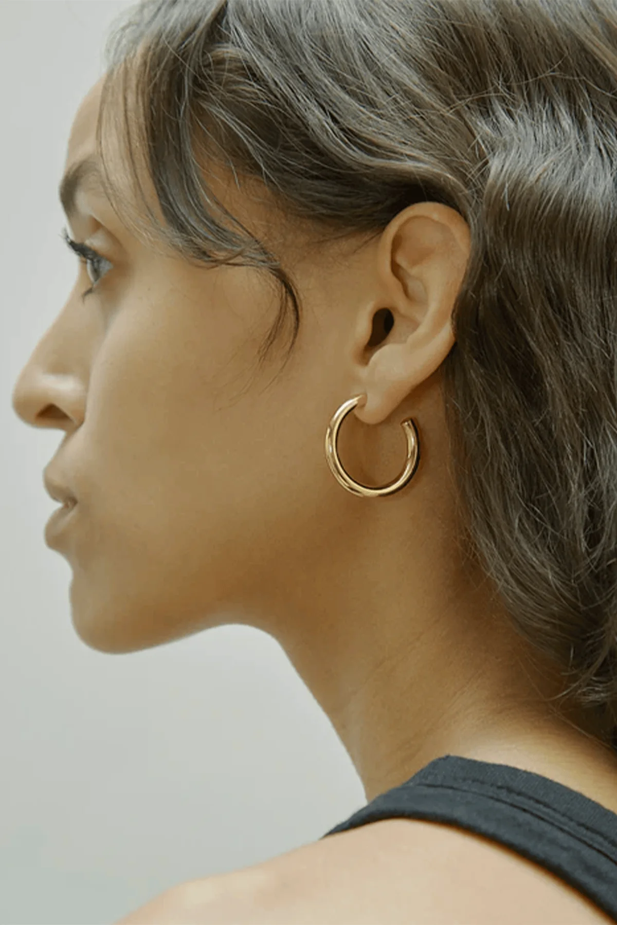 Chunky Hoops in Gold - Image 3
