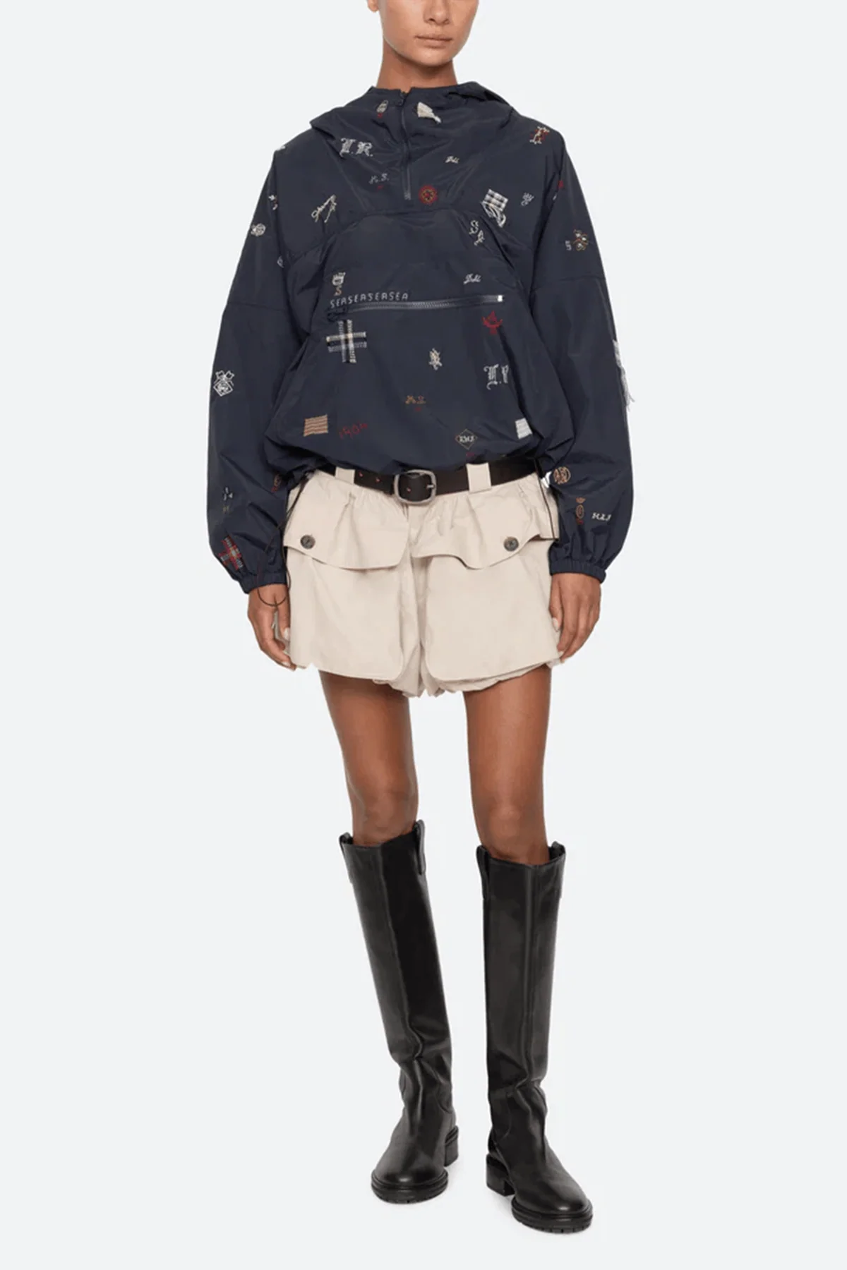 Claira Anorak in Navy - Image 2