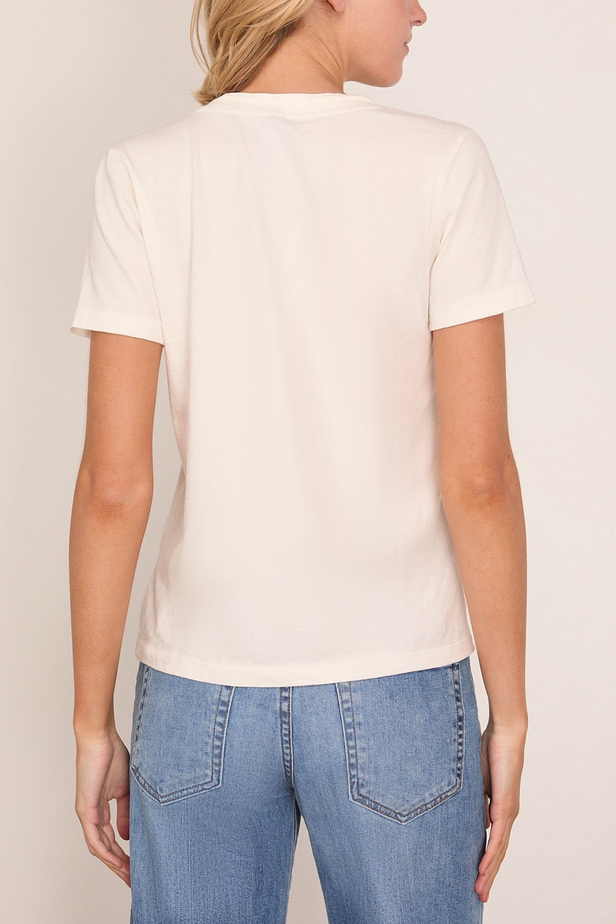 Classic Henley Tee in Ivory - Image 4