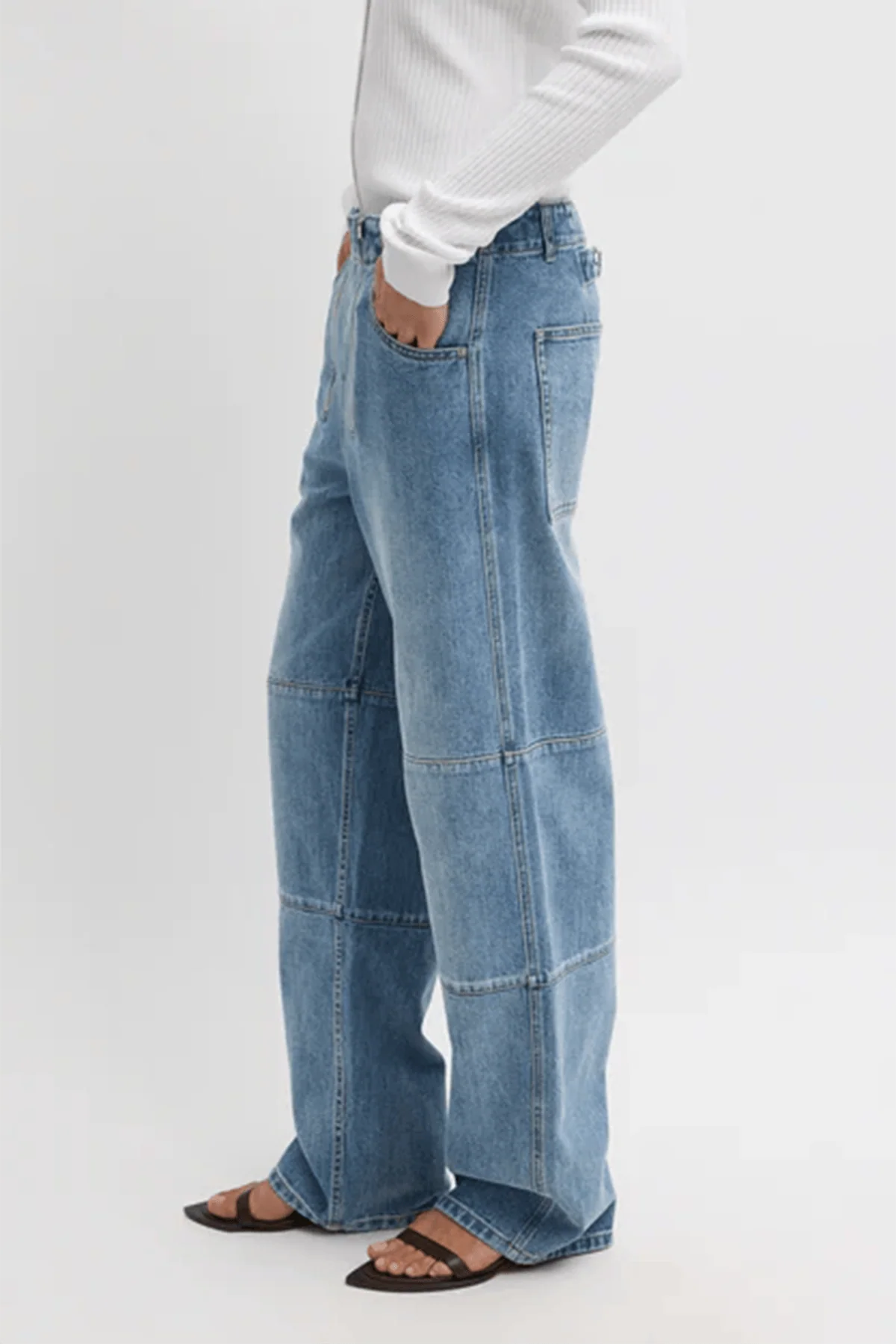 Classic Wash Denim Fischer Jean in Classic Blue - Image 3