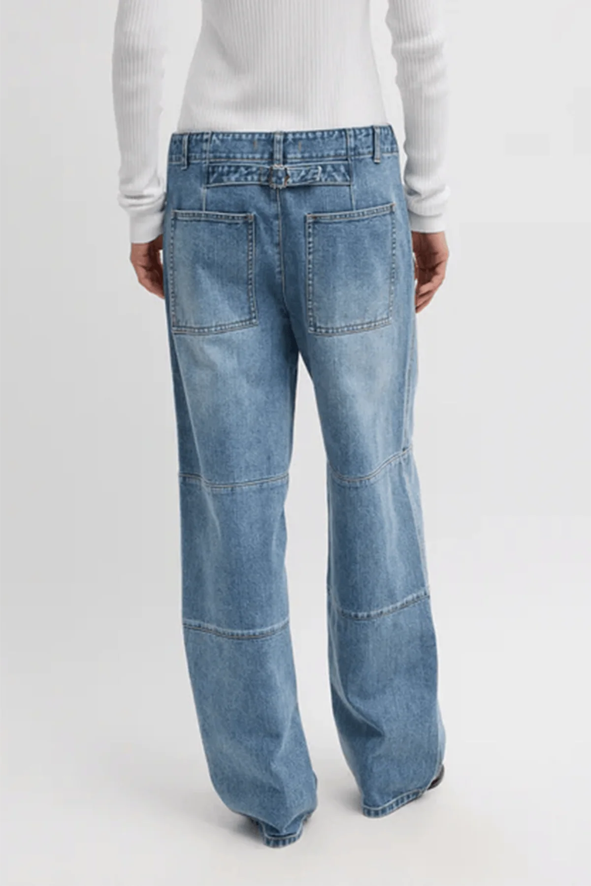 Classic Wash Denim Fischer Jean in Classic Blue - Image 4